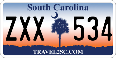 SC license plate ZXX534