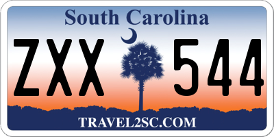 SC license plate ZXX544
