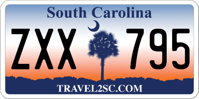 SC license plate ZXX795