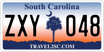 SC license plate ZXY048