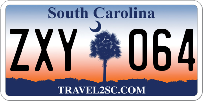 SC license plate ZXY064