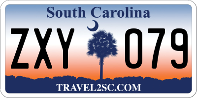 SC license plate ZXY079