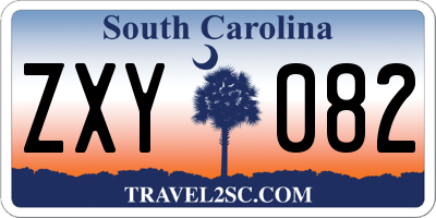 SC license plate ZXY082