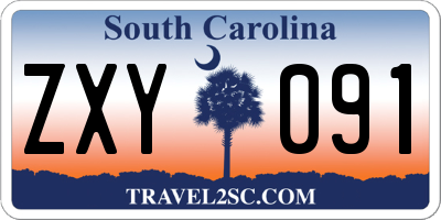SC license plate ZXY091
