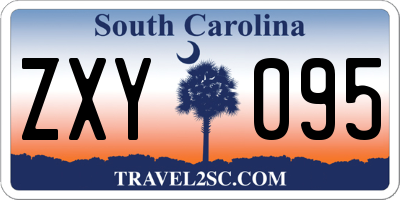 SC license plate ZXY095