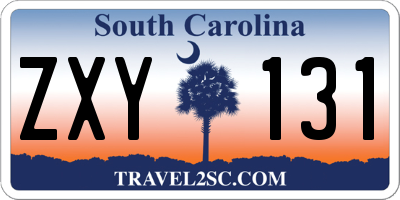 SC license plate ZXY131