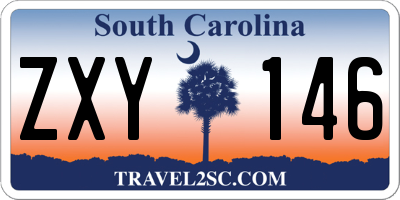 SC license plate ZXY146