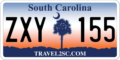 SC license plate ZXY155