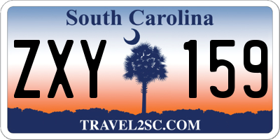 SC license plate ZXY159
