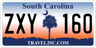 SC license plate ZXY160