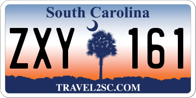 SC license plate ZXY161