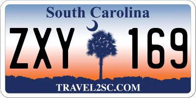 SC license plate ZXY169