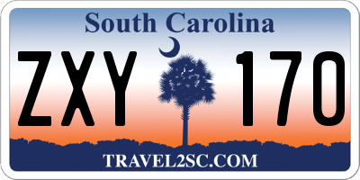 SC license plate ZXY170