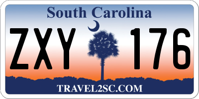 SC license plate ZXY176