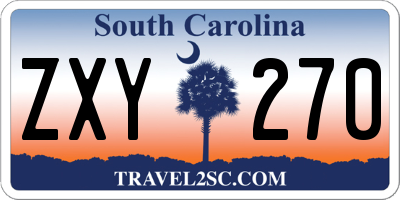 SC license plate ZXY270