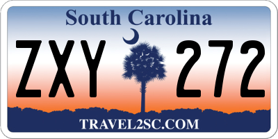 SC license plate ZXY272