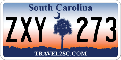 SC license plate ZXY273