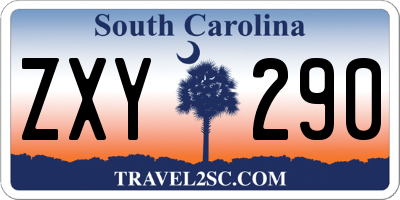 SC license plate ZXY290