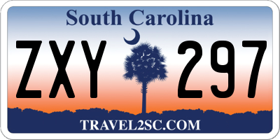 SC license plate ZXY297