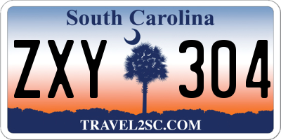SC license plate ZXY304