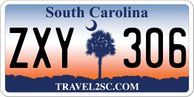SC license plate ZXY306