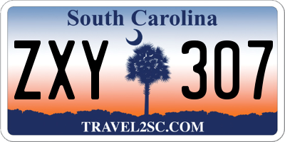 SC license plate ZXY307