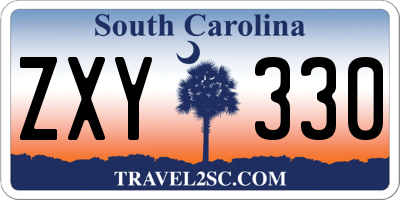 SC license plate ZXY330