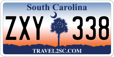 SC license plate ZXY338