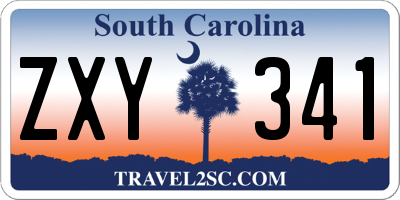 SC license plate ZXY341