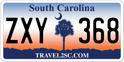 SC license plate ZXY368