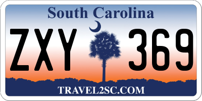 SC license plate ZXY369