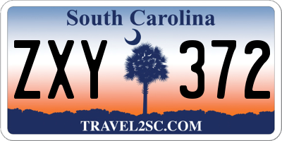 SC license plate ZXY372