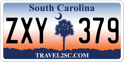 SC license plate ZXY379