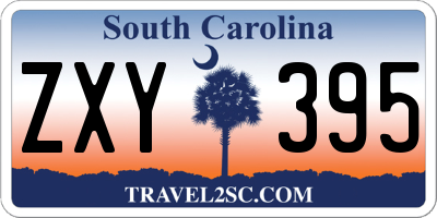 SC license plate ZXY395