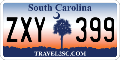 SC license plate ZXY399