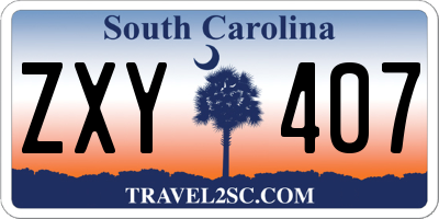SC license plate ZXY407