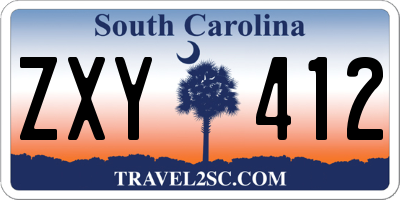SC license plate ZXY412