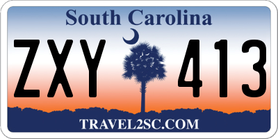 SC license plate ZXY413