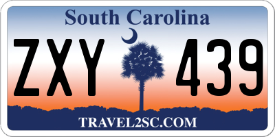 SC license plate ZXY439