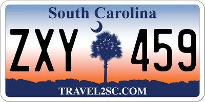 SC license plate ZXY459