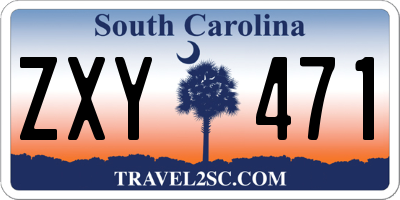 SC license plate ZXY471