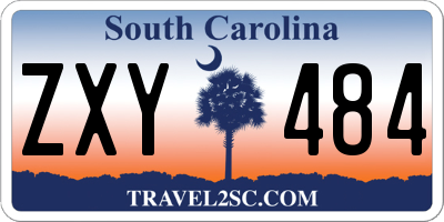 SC license plate ZXY484