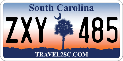 SC license plate ZXY485