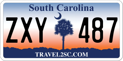 SC license plate ZXY487