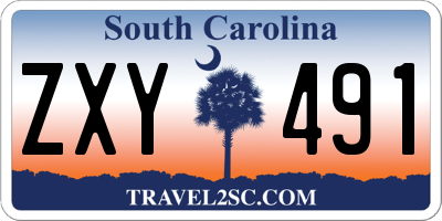 SC license plate ZXY491