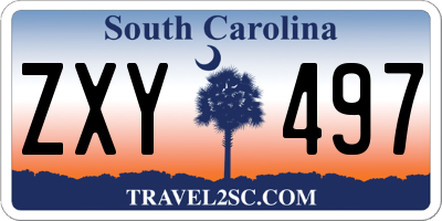 SC license plate ZXY497