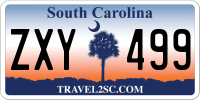 SC license plate ZXY499