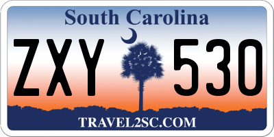 SC license plate ZXY530