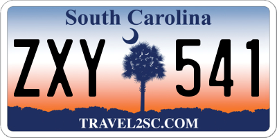 SC license plate ZXY541
