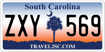 SC license plate ZXY569
